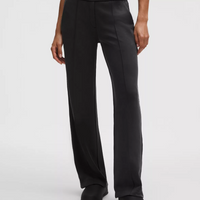 Pantalon Softstreme à plis taille mi-haute, taille standard