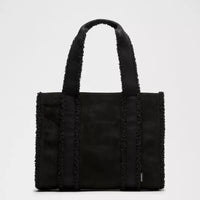 Sac cabas rectangulaire 10L avec finitions en fausse fourrure