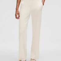 Pantalon Softstreme à plis taille mi-haute, taille standard